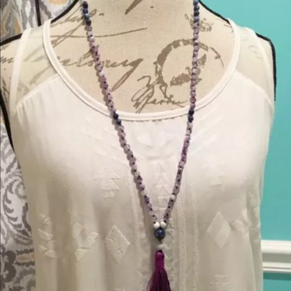 DREAM Mala Amethyst, Howlite, lapis and aquamarine - Picture 3 of 8